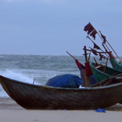 Boats in Vietnam, (c) Colleen Briggs, 2009.